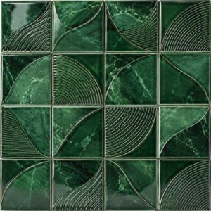 Imported Green Mosaic Wall Tile