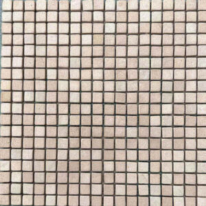 White Polished Blue Dot Mosaic