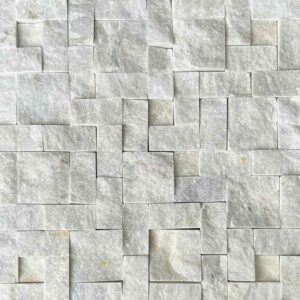 Vintage Matte White Mosaic