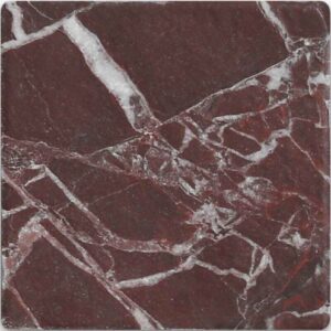 Avant Garde 4×4 Breccia Vino Modern Tumbled Square Tile