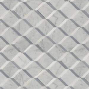 Luxe Florentine Blue Polished and Honed Mosaic
