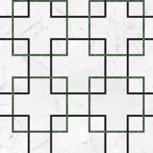 Interlace Pine Honed w/ Polished Accents Mosaic