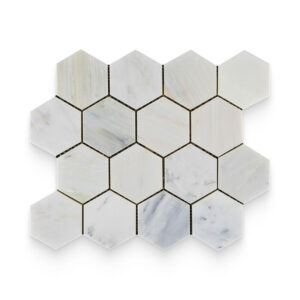 Perla White Hexagon