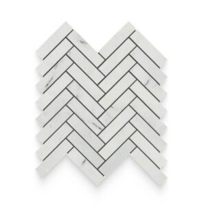 Perla White Herringbone